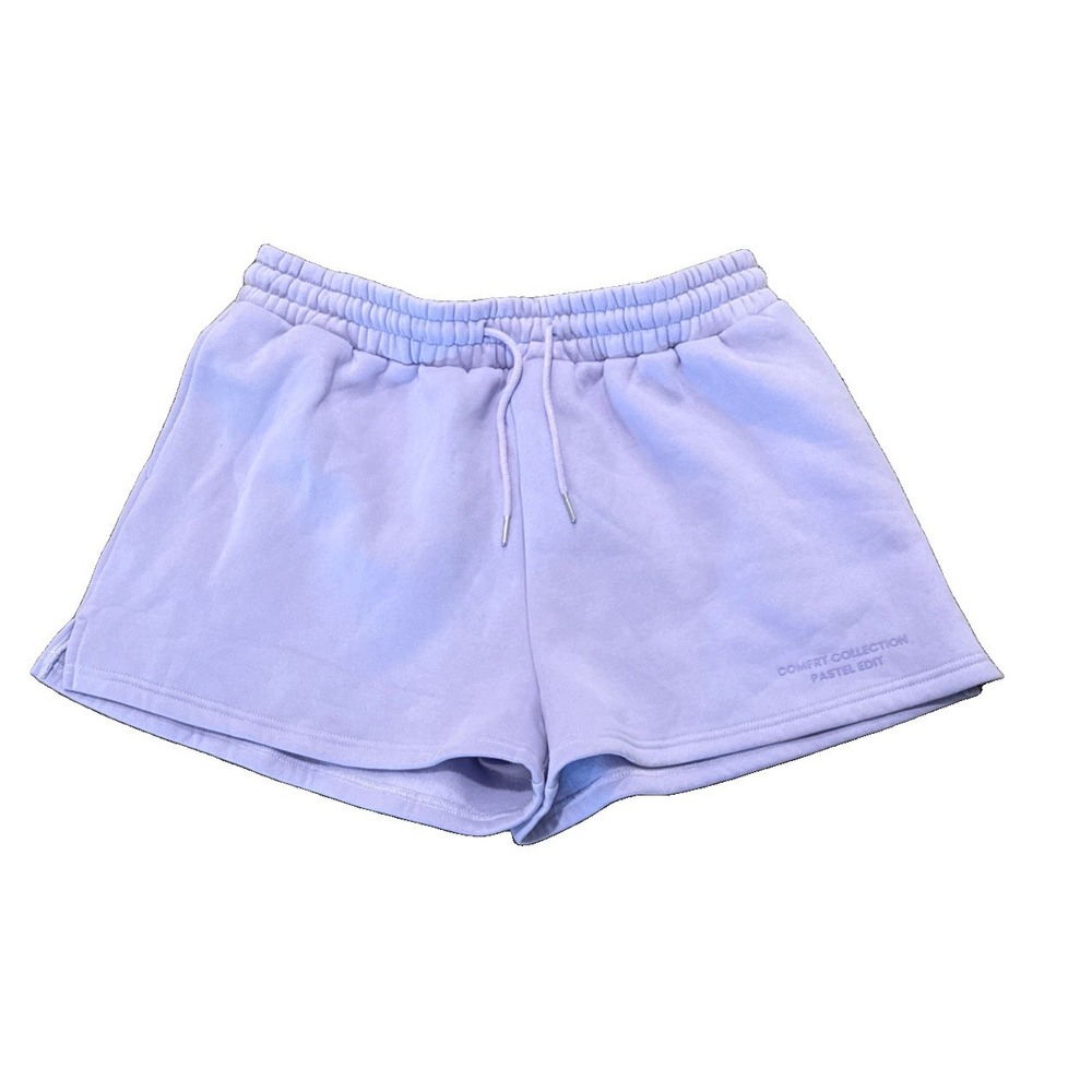 Comfrt Pastel Edit Sweat Shorts Lilac Purple Fleece Lounge XL 3 Inch Inseam